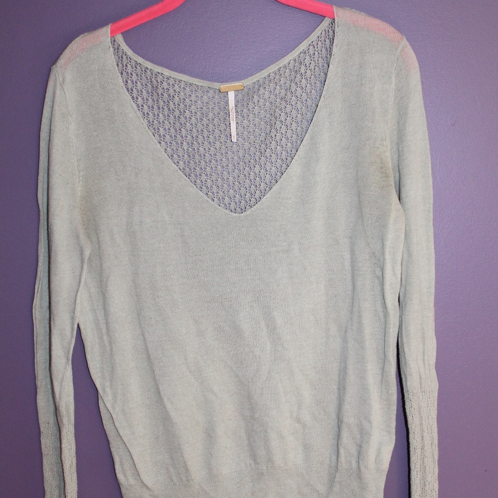Free People Thin Scoop Neck Long Sleeve